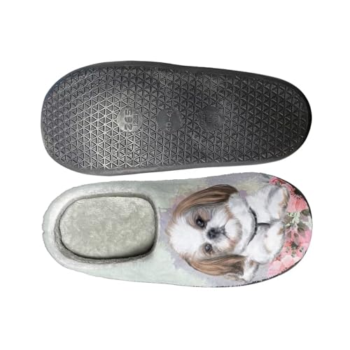 Indoor Slippers Fashion Leopard Animal Print for Women Winter Warm Cozy Fuzzy Shoes Universal Fit for Home Bedroom Kitchen3