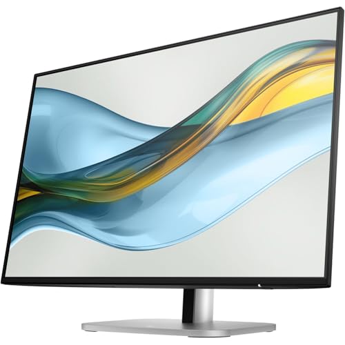 Image of HP Series 5 Pro 24 inch 100Hz WUXGA IPS Monitor Adjustable Tilt, Swivel, Pivot | Anti Glare, Flicker Free, VESA Mount (100mm) & Dockztorm USB Port Expander, Black /Silver (9D9A7AA#ABA)