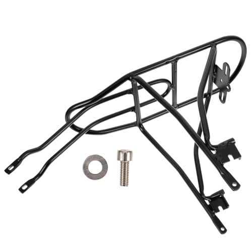 POPETPOP Bike Rear Rack for Adults and Folding Bicycle Backseat Stand and Lightweight Easy to Install Compatible with Brake Bikes