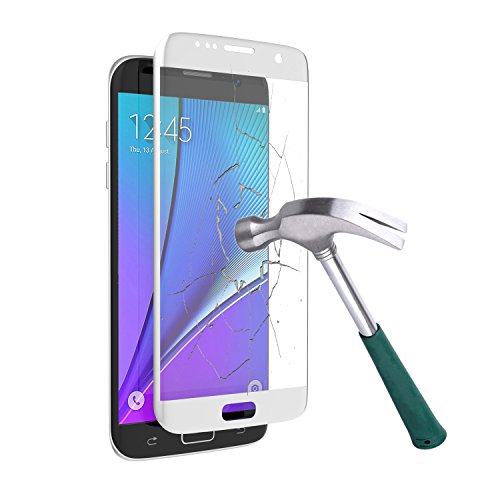 S7 Edge Screen Protector, Joylink Premium Mirror Tempered Glass Cell Phone Touch 3D Screen Protector with Bubble Free, Anti Glare Scratch Reflective, Armor Guard, High Definition, Silver