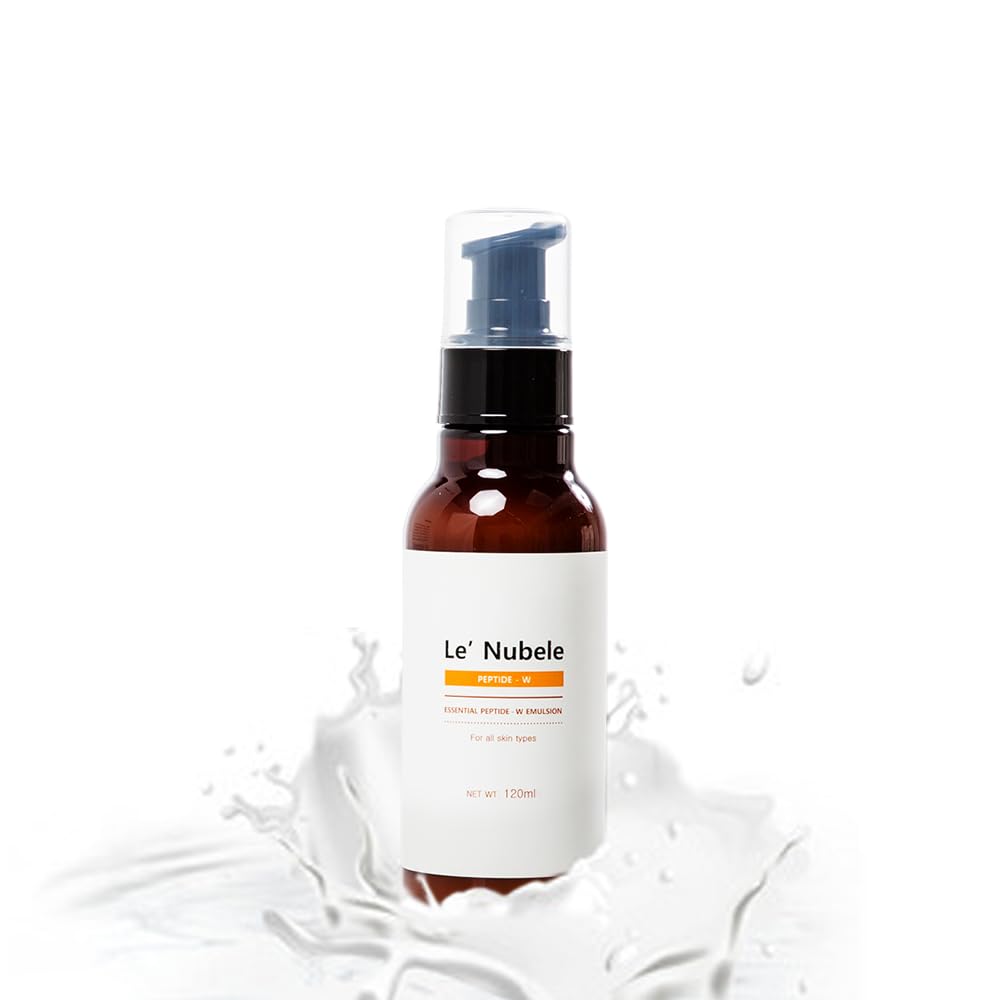 Le' Nubele Peptide Lotion - Lightweight Hydrating Lotion for Sensitive Skin, Calming & Moisturizing, Enriched with Plant-Based Extracts, Korean Skincare, 4.05 fl. oz (120ml)
