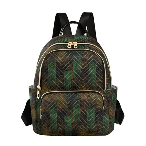 Mini sac à dos abstrait femme 29cm matelassé moderne décontracté