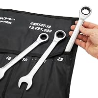 HASKYY 14-Tlg Ratschenschlüssel-Set I 8-22mm Gabelschlüssel Ratschen-Schlüssel-Satz Maulschlüssel – Ansicht 8
