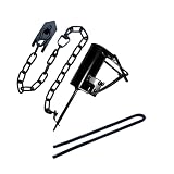 DP-T3 Reusable (with Ground Anchor) Black Coated Pipe, Suitable for repelling Raccoons in Yards and Farms. (Tools + Ground Anchor)