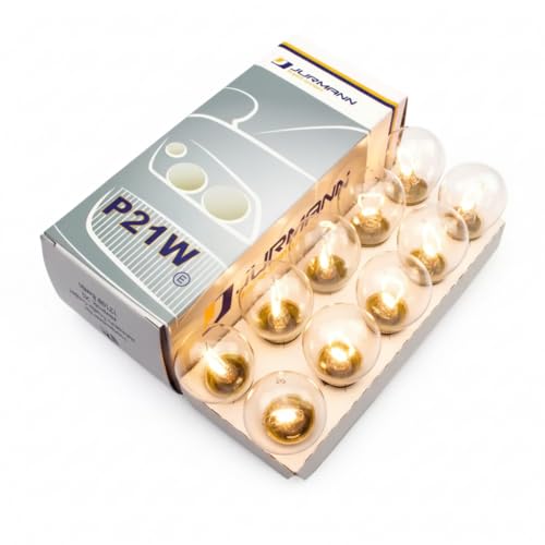 INION 10x Stück P21W BA15s 12V 21Watt Glühlampe Autolampen Zugelassen (P21W)