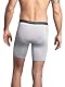 Fruit of the Loom Herren 4-Way Stretch Boxer Briefs | Lightweight & Moisture Wicking Underwear | Long, Regular Leg & Trunk Retroshorts, Langes Bein, 6er-Pack, Small