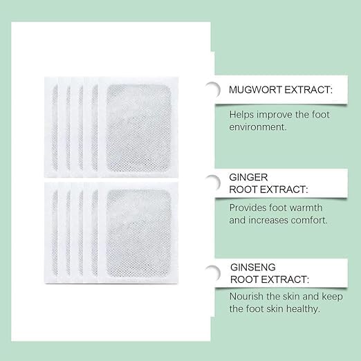 Image of Foot patch (Pack of 3) Herbal And Gentle Ingredient Detox Foot Pads (30 pieces), Natural Ingredients for Sleep Aid, Pain Relief, Toxin Removal with Bamboo Vinegar and Acupoint Micro-Massage Technology
