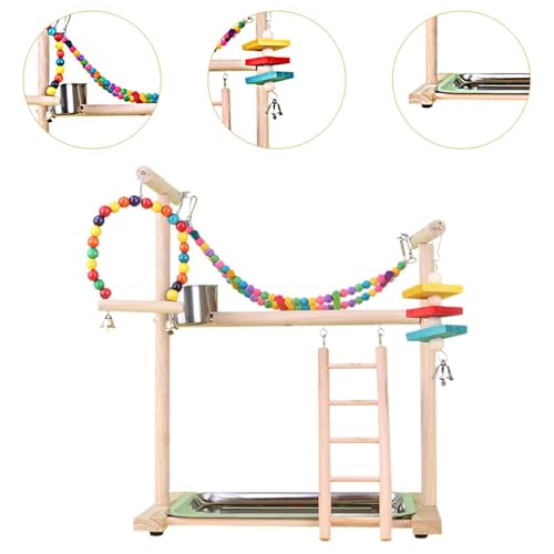 Fenteer Acessórios para Gaiolas de Pássaros para Playground de Pássaros Suporte para Brincadeiras de