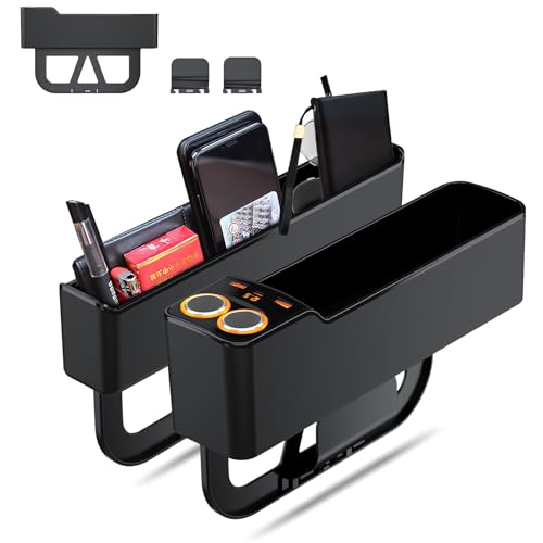 Howdcheng Car Seat Gap Filler Organizer,75W Charging Car Organize...