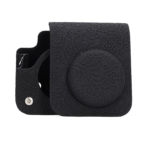 Custodia Protettiva per Fotocamera Instant Mini 12 per Fujifilm Mini 12 da Trasporto per Istantanea retrò con Tracolla Regolabile pizzo pelle sintetica
