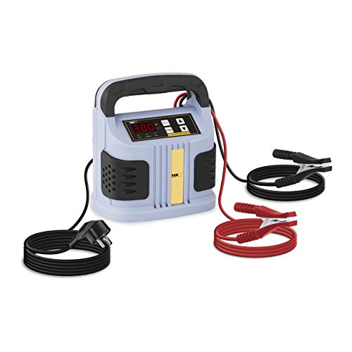 MSW Cargador de batería Coche S-CHARGER-50A.2 (6/12/24 V Tensión de Carga, 30 A Corriente de Carga, para baterías: 20-300 Ah, 750 W, Pantalla LED, 5 Indicadores de función)