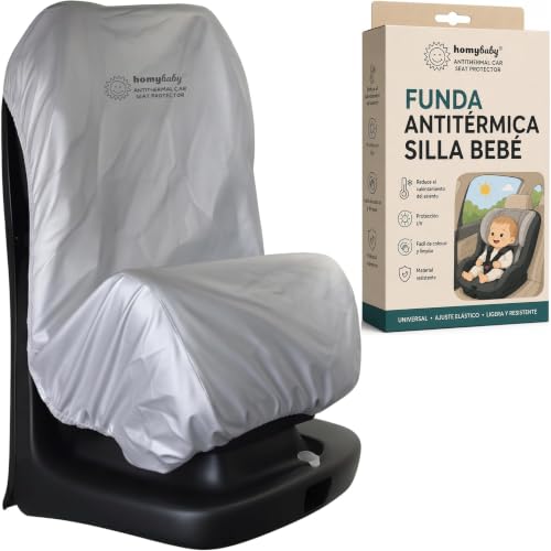 HOMYBABY® Copertura Antitermica per Seggiolino Auto Bambino - Per gruppi 0 1 2 3 - Universale, Regolabile, Pieghevole, Protezione Anti UV