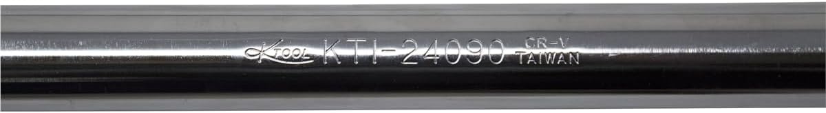 K Tool International 24090 3/4" Drive Ratchet Socket Wrench for Garages, Repair Shops, and DIY, Push Button Release, High Polish Chrome Finish, 19-7/8" Long, Non-slip Grip, Chrome Vanadium Steel