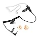 2.5mm Surveillance Listen Only Earpiece Covert Acoustic Coil Tube Headset for Walkie Talkies Ham Transceiver,Radio Speaker Mic Jacks