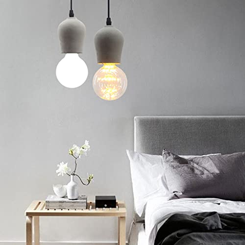 Éclairage pendant moderne en ciment pour suspension table hôtel - 4