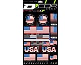 USA Flag Proud to Be American Decal Sheet d'Cor 862-90120