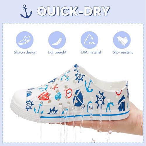 Image of EUXTERPA Toddler Water Shoes Boys Girls Summer Shoes | Kids Sandals Boys Girls Lightweight Slip On Shoes Children Breathable Quick Dry Pool Beach Sneakers