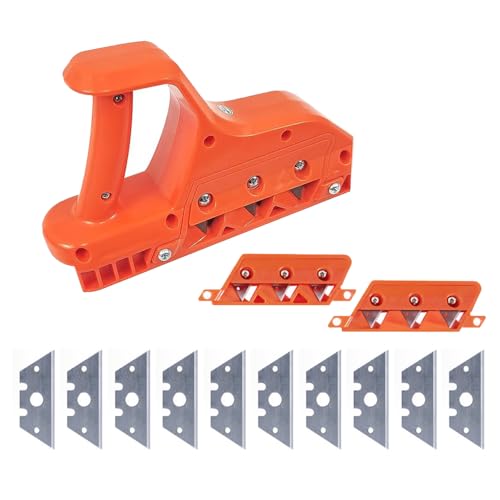Plasterboard Quick Cutter, 45° and 60° Edge Planer for Plasterboard, Hand Plane for Cutting, Plasterboard Edger Woodworking Edge Planer, Orange