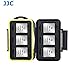 JJC MC-XQD6 Ruggard XQD Card Case, Shockproof XQD Case, Water-Resistant XQD Case Case, Rubber Sealed Ergonomic Locking Easy Carrying Memory Card Case fits 6 x XQD Cards