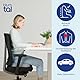 Blumtal® Memory Foam Sitzkissen medium - Keilkissen zur Rückenentlastung - atmungsaktives Steißbeinkissen 70-90kg - Sitzkissen Bürostuhl - stützendes Sitzpolster Stuhl + Zwei waschbare Bezüge medium