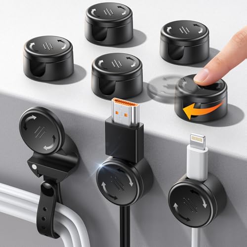 EOIWUY 8 Piezas Sujeta Cables Adhesivo con Bridas Silicona [2 en ...