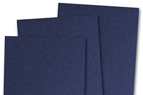 Blank 80# A7 Basic 5x7 Card Stock (50 Pack, Navy)