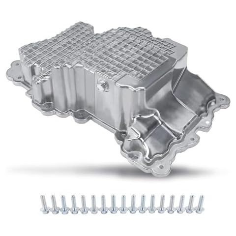 AngyMeck Engine Oil Pan Sump with Drain Plug Compatible with Ford Edge Fusion 2015-2019 Lincoln Continental MKX MKZ 2016-2020 Nautilus 2019-2020 Replace FT4Z6675A Cover