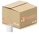  Rollos de papel térmico (80 x 80 mm, 20 rollos) para terminales Epos