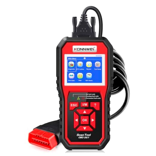 OBDII Auto Diagnostic Code Scanner KONNWEI KW850 Universal Vehicle Engine O2 Sensor Systems Scanner OBD2 EOBD Scanners Tool Check Engine Light Code Reader for all OBD II Protocol Cars Since 1996