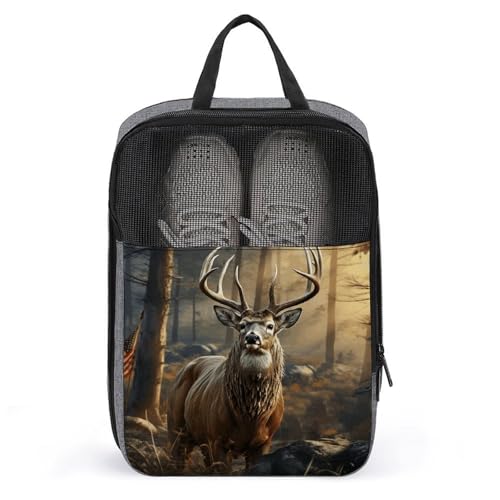 Bolsa de almacenamiento para zapatos de viaje impermeable con cremallera