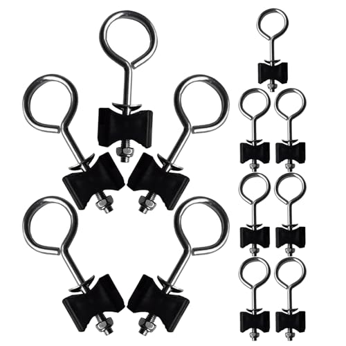 TOYANDONA 12 Tornillos Redondos para Trampolín Kit de Herrajes Metálicos Resistentes para Postes Accesorios de Fijación para Camas Elásticas Grandes y Pequeñas Estabilidad y Durabilidad