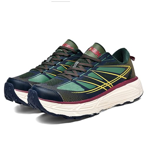 Hombres Running Sneakers Zapatos Plataforma cómoda amortiguado Altura Boosting Shoes para los Hombres Casual Walking Tenis Jogging Athletic Entrenadores,Azul,39 EU