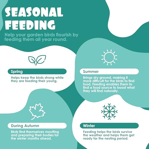 Suet Shop - Peanut & Insect Suet Pellets, 3kg Resealable Tub - Wild Bird Food Enriched with Human Grade Beef Tallow, High in Energy & Protein - All-Season Bird Feed - Manufactured In The UK - Image 7