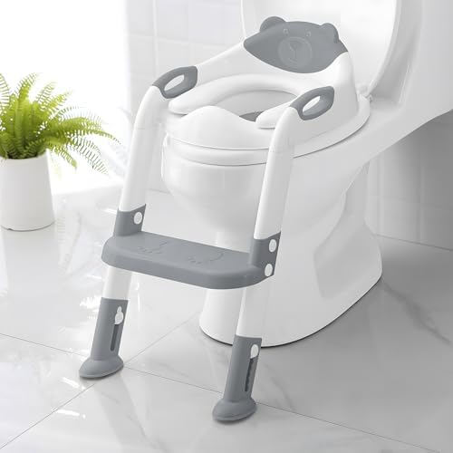 Potty Training Seat ，SKYROKU Potty Training Toilet with Step Stoo...