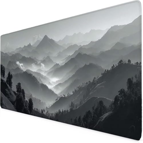 Grand tapis de souris 800x400 noir tapis de souris XXL pour PC et ordinateur
