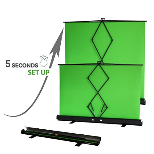 【Wider Style】 Raubay 78.7In X 74.8In Large Collapsible Green Screen Backdrop Portable Retractable Chroma Key Panel Photo Background With Stand For Video Conference, Photographic Studio, Streaming #TOP3