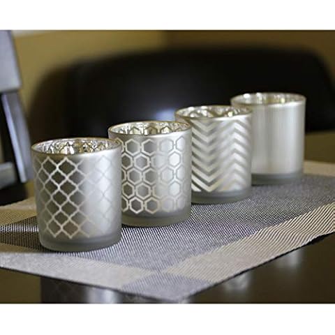 Seraphic Glass Votive Candle Holders, 2.75" Tall, Frosted, Set of 12 Cover