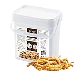 Bioky Gusanos de la Harina 1,6 KG - Tenebrios Desh...: 🪱GUSANOS DE LA HARINA: aperitivo muy nutritivo para tus mascotas. Alto contenido en proteína. Este producto se compone únicamente de tenebrios deshidratados por calor, organismos no modificados genéticamente. Apto para completar la alimentación de av...