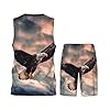 The Eagle Flies Bravely In The Sky Menâ€™s Basketball Uniform Set Mesh Sleeveless T-Shirt Running Workout Team Uniform #2