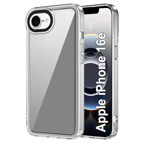 Image of Zapcase Back Case Cover for iPhone 16e | Compatible for iPhone 16e Back Cover | Case Cover with Camera Protection | (TPU + PC | Transparent)