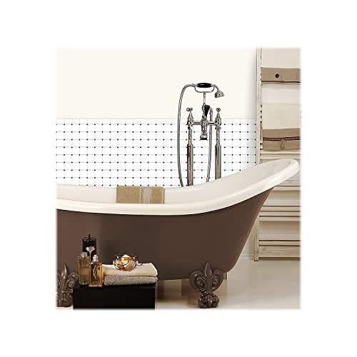 Roommates Til3462Flt Sticktiles Black And White Diamonds Peel And Stick Tile Backsplash #TOP4