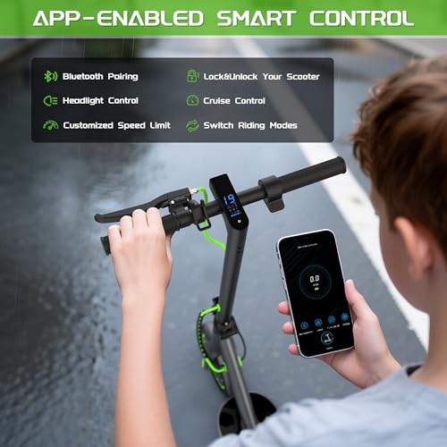 Image of MAXSHOT Electric Scooter for Adults, 8.5 /10 /14 inch Tires, 19 /22Mph, 350W /500W Motor, 21-28 Miles Range, Folding E-Scooter with Dual Suspension,APP Control