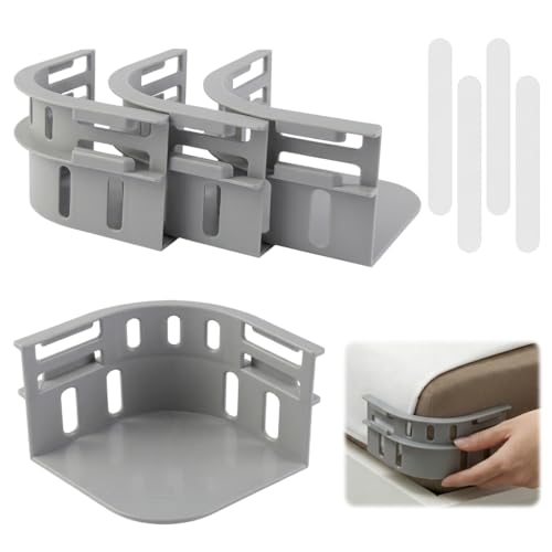Honosen 4Pcs Bed Sheet Holders Clips for Bedding Corners with Lock Strips