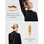 baleaf Thermal Shirts for Women Long Sleeve Turtleneck Tops Fleece Lined Base Layer with Thumb Hole Cold Weather Winter Gear - Image 2