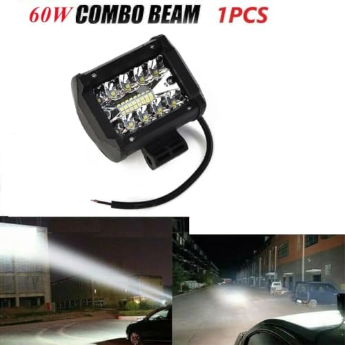 Bombilla LED luz de trabajo de 60W y 12V para faros antiniebla de coche y camión 3