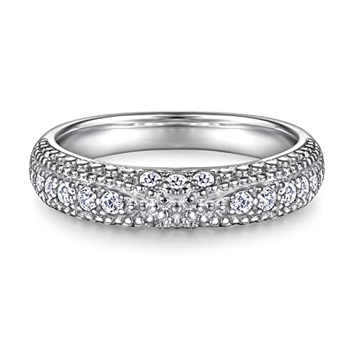 Bagues en argent véritable avec oxydes de zirconium : cadeau idéal