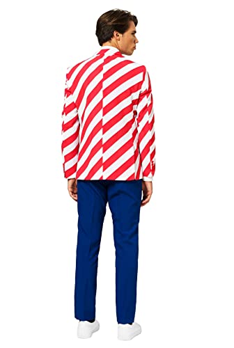OppoSuits Men American Flag Suit - USA Outfit for the 4th of July with Red White and Blue Jacket, Pants and Tie2