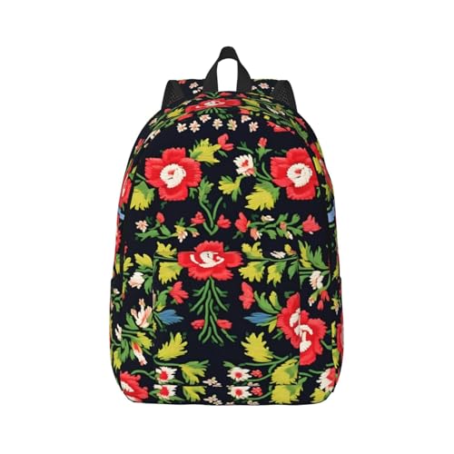Sac à dos décontracté broderie ukrainienne pour sorties et weekends