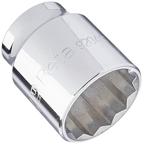 Beta 9200220 Model 920 As1.1/4 Bi-Hex Hand Sockets, 1/2 Drive, 1.1/4Af, White