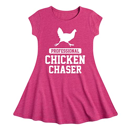 Instant Message - Professional Chicken Chaser - Toddler & Youth Girls Fit & Flare Dress
